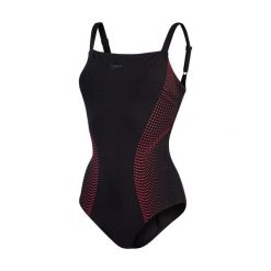 Strój pływacki jednoczęściowy damski Speedo rystalLux Printed Shaping. Czarne kostiumy jednoczęściowe damskie Speedo, xs, bez wzorów, sportowe, do pływania. Za 179.99 zł.