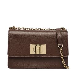 Torebka Furla. Brązowe torebki do ręki damskie Furla, bez wzorów, wizytowe, bez dodatków. Za 1,559.00 zł.