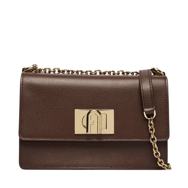 Torebka Furla. Brązowe torebki do ręki damskie Furla, bez wzorów, wizytowe, bez dodatków. Za 1,559.00 zł.