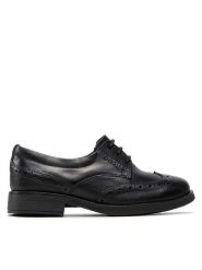 Geox Półbuty J Agata D J8449D 00043 C9999 S Czarny. Czarne półbuty dziewczęce Geox, bez wzorów, ze skóry, bez zapięcia. Za 233.99 zł.