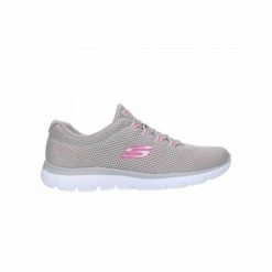 Obuwie Sportowe Damskie Skechers Mesh Bungee Slip-On Beżowy. Brązowe obuwie sportowe damskie Skechers, bez wzorów, z materiału, trekkingowe. Za 359.20 zł.