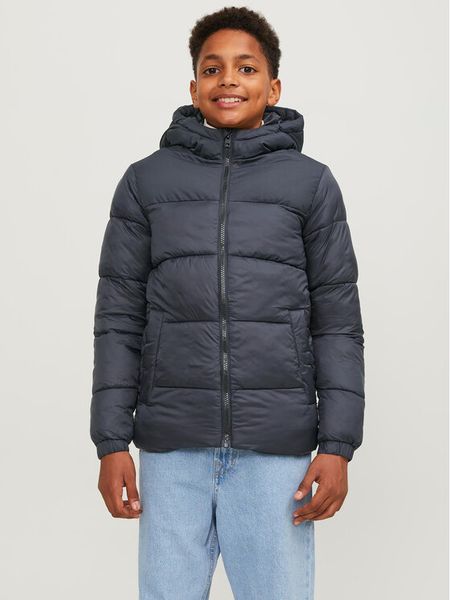 Jack & Jones Junior Kurtka zimowa 12236884 Czarny Regular Fit. Czarne buty zimowe chłopięce Jack & Jones Junior, na zimę, bez wzorów, z syntetyku, bez kaptura. Za 159.99 zł.