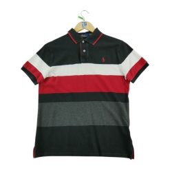 Second life - Męska koszulka polo z krótkim rękawem czarna - Stan bardzo dobry. Czarne buty sportowe męskie Ralph Lauren, bez zapięcia, na golfa. Za 127.76 zł.