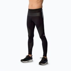 Legginsy do biegania męskie Mizuno Tech Biogear Sonic Long. Czarne legginsy sportowe męskie Mizuno, m, bez wzorów, z elastanu, do biegania. Za 449.99 zł.