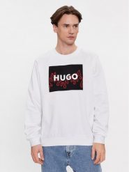 Hugo Bluza Duragol 50506990 Biały Regular Fit. Białe bluzy męskie Hugo, m, bez wzorów, z bawełny, bez kaptura. Za 269.99 zł.