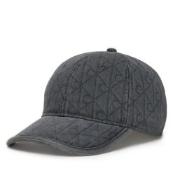 Czapka z daszkiem Calvin Klein. Szare czapki i kapelusze damskie Calvin Klein, bez wzorów, z denimu. Za 189.99 zł.