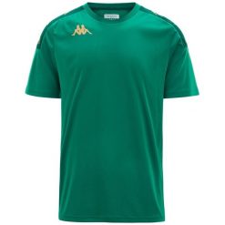 Koszulka Kappa Gianto. Zielone koszulki sportowe męskie Kappa, l, bez wzorów, z materiału, bez kołnierzyka, bez ramiączek, na fitness i siłownię. Za 212.00 zł.