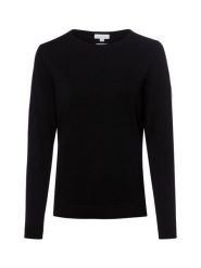 Brookshire bluzka z dzianiny Kobiety Bawełna czarny, XXXL. Czarne bluzki damskie brookshire, uniwersalny, bez wzorów, z bawełny, eleganckie, bez kołnierzyka, bez ramiączek. Za 199.95 zł.