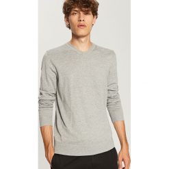 Gładki sweter - Szary. Swetry damskie marki Reserved. Za 59.99 zł.