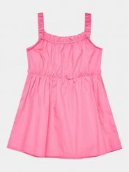United Colors Of Benetton Sukienka codzienna 4EW7GV00T Różowy Regular Fit. Czerwone sukienki dla dziewczynek United Colors Of Benetton, bez wzorów, z bawełny, bez ramiączek. Za 99.99 zł.