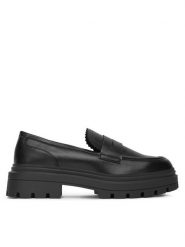 DeeZee Loafersy 58682-8 Czarny. Czarne mokasyny damskie DeeZee, ze skóry. Za 149.99 zł.