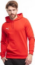 Puma Bluza męska Puma Team Goal Casuals Hoody czerwona 658618 01 2XL. Czerwone bluzy męskie Puma, m, bez wzorów, bez kaptura. Za 187.10 zł.