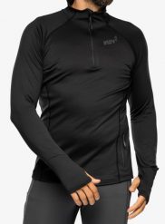 Bluza polarowa męska Inov-8 VentureLite Mid HZ. Czarne bluzy męskie Inov-8, m, bez wzorów, z polaru, bez kaptura. Za 419.99 zł.