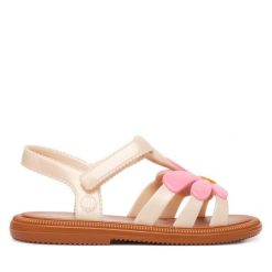 Sandały Melissa. Brązowe sandały dziewczęce Melissa, bez zapięcia. Za 228.99 zł.