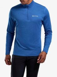 Bluza termoaktywna Montane Dart Zip Neck. Niebieskie bluzy męskie Montane, l, bez wzorów, z materiału, bez kaptura. Za 197.99 zł.