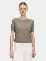 Guess Sweter W5GR05 Z3D60 Brązowy Regular Fit. Brązowe swetry damskie Guess, xxl, z aplikacjami, z wiskozy, bez kołnierzyka, bez ramiączek, bez kaptura. Za 249.99 zł.
