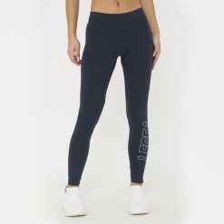 Legginsy Damskie LEGEA Levery Niebieskie. Niebieskie legginsy sportowe damskie Legea, l, bez wzorów, z bawełny, z podwyższonym stanem, długie, do biegania. Za 68.00 zł.