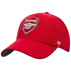 Czapka z daszkiem męska Arsenal FC MVP Cap. Czerwone czapki i kapelusze męskie 47 Brand, na lato, bez wzorów, z materiału, sportowe. Za 109.99 zł.