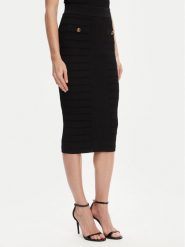 Guess Spódnica ołówkowa W5YD66 Z0130 Czarny Slim Fit. Czarne spódnice damskie Guess, xl, z aplikacjami, z wiskozy, ołówkowe. Za 339.99 zł.