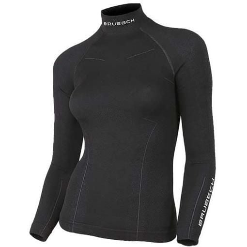 Bluza turystyczna damska Brubeck Wool Merino LS11930. Czarne bluzy damskie Brubeck, bez wzorów, bez kaptura. Za 322.00 zł.