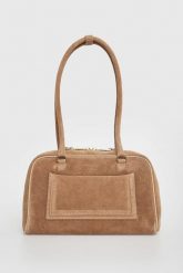 Torebka zamszowa na ramię CHRISTIAN VILLA. Plecaki damskie Christian Villa, bez wzorów, z zamszu. Za 919.00 zł.