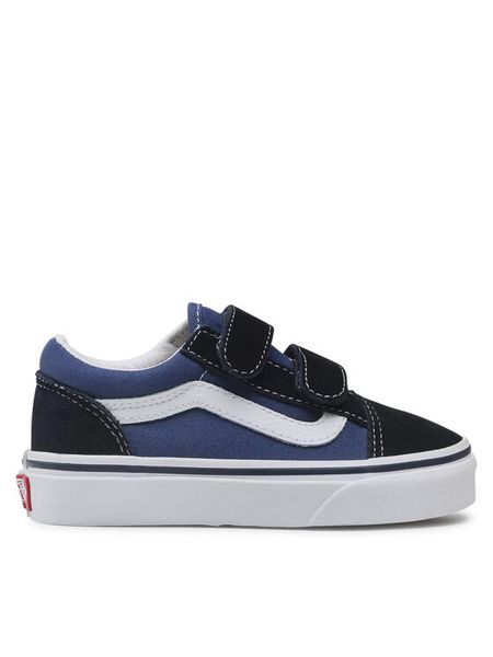 Vans Tenisówki Old Skool V VN000VHENWD1 Czarny. Czarne buty sportowe chłopięce Vans, bez wzorów, ze skóry, bez zapięcia, tenisowe. Za 179.99 zł.