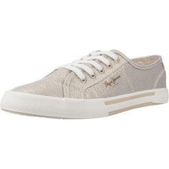 Tenisówki Pepe Jeans Model Brady Party W Kolor Złoty. Żółte obuwie sportowe damskie Pepe Jeans, bez wzorów, z jeansu, sportowe, bez zapięcia. Za 199.99 zł.