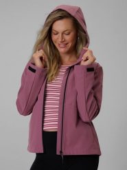 4F Kurtka softshell wiatroodporna membrana 5000 damska - różowa XS. Czerwone kurtki damskie 4f, l, bez wzorów, z softshellu, bez kaptura. Za 299.99 zł.
