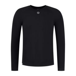 Termoaktywna koszulka męska Rogelli Essential. Czarne buty sportowe męskie Rogelli, m, bez wzorów, bez kołnierzyka, bez ramiączek, rowerowe. Za 190.50 zł.