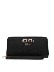 Guess Portfel Anise Slg SWPD99 16146 Czarny. Czarne portfele damskie Guess, z aplikacjami, ze skóry. Za 339.99 zł.