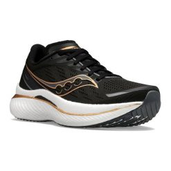 Buty do biegania damskie Saucony Endorphin Speed 3. Czarne obuwie sportowe damskie Saucony, bez wzorów, do biegania. Za 649.99 zł.