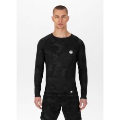 Longsleeve męski Pitbull Rashguard Net Camo II. Czarne bluzki z długim rękawem męskie PITBULL, m, bez wzorów, bez kołnierzyka. Za 159.00 zł.