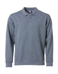 Clique Basic Polo Sweater sweter polo, szary melanż. Szare swetry przez głowę męskie CLIQUE, l, bez wzorów, z bawełny, bez kołnierzyka. Za 160.51 zł.