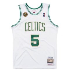 Koszulka Nba Boston Celtics Kevin Garnett. Białe koszulki sportowe męskie Mitchell & Ness, bez wzorów, bez kołnierzyka, bez ramiączek, do koszykówki. W wyprzedaży za 1,025.00 zł.