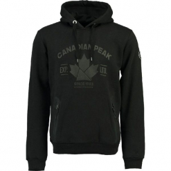 Bluza w kolorze czarnym. Czarne bluzy męskie Canadian Peak, z nadrukiem, prążkowane. W wyprzedaży za 136.95 zł.