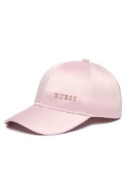 Guess Czapka z daszkiem V6RZ02 WL022 Różowy. Czerwone czapki i kapelusze damskie Guess, z aplikacjami, z poliesteru. Za 139.99 zł.