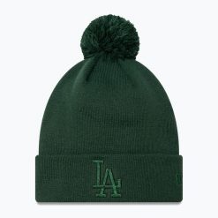 Czapka z daszkiem damska New Era Metallic Bobble Knit Beanie Los Angeles Dodgers. Zielone czapki i kapelusze damskie New Era, na zimę, bez wzorów. Za 139.99 zł.