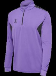 Hummel Half Zip Bluza Męska z Poliestru — DAHLIA PURPLE/ASPHALT. Fioletowe bluzy męskie Hummel, m, bez wzorów, z poliesteru, bez kaptura. Za 173.55 zł.