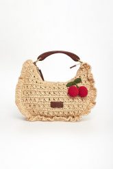 Torebka damska pleciona z rafii TWINSET. Torebki do ręki damskie Twinset Milano, bez wzorów, bez dodatków. Za 1,079.00 zł.
