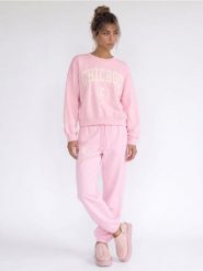 Spodnie jogger z bawełną - różowy. Czerwone spodnie sportowe damskie Sinsay, l, bez wzorów, z bawełny. Za 39.99 zł.