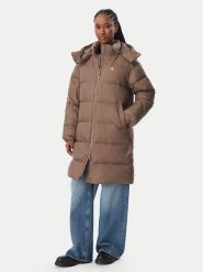 Calvin Klein Jeans Kurtka puchowa LV047H502G Beżowy ciemny Regular Fit. Brązowe kurtki damskie Calvin Klein Jeans, l, bez wzorów, z jeansu, bez kaptura. Za 1,299.00 zł.