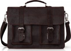 Solome SKÓRZANA TORBA LISTONOSZKA NA RAMIĘ SOLOME LAGO. Torby na ramię męskie Solome, bez wzorów, na ramię. Za 349.00 zł.