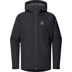 Męska Kurtka Turystyczna Izolowana Lekka Regulowana Husk. Czarne kurtki sportowe męskie Haglöfs, m, bez wzorów, trekkingowe. W wyprzedaży za 449.00 zł.