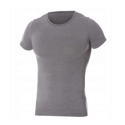 Koszulka męska z krótkim rękawem Brubeck Comfort Wool ciemnoszary XL LS1103M. Szare koszulki sportowe męskie Brubeck, m, bez wzorów, bez kołnierzyka, bez ramiączek, do piłki nożnej. Za 224.00 zł.