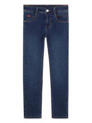 HUGO Jeansy G00987 S Granatowy Slim Fit. Niebieskie jeansy dla chłopców Hugo, z bawełny. Za 333.99 zł.
