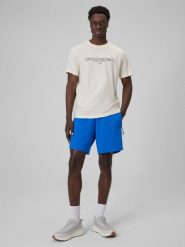 4F Spodenki dresowe męskie - niebieskie XXL. Niebieskie szorty męskie 4f, m, bez wzorów, z dresówki. Za 129.99 zł.