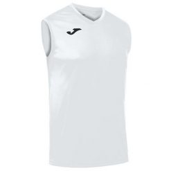 Koszulka do koszykówki męska Joma Combi bez rękawów. Białe koszulki sportowe męskie Joma, l, bez wzorów, z materiału, bez kołnierzyka, bez ramiączek, do koszykówki. Za 122.50 zł.