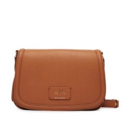Torebka Armani Exchange. Brązowe torebki do ręki damskie Armani Exchange, bez wzorów, bez dodatków. Za 629.99 zł.