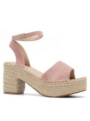DeeZee Sandały WS270603-01 Różowy. Czerwone klapki damskie DeeZee, bez wzorów, z materiału, bez obcasa, na słupku, bez zapięcia. Za 73.99 zł.