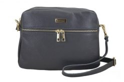 Listonoszka skórzana BARBERINI'S 979-28 c. szary. Szare torebki shopper damskie Barberinis, bez wzorów, ze skóry, biznesowe, duże, bez dodatków. Za 229.99 zł.